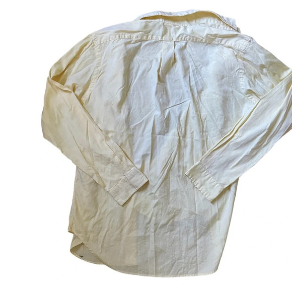 RALPH LAUREN Men's Classic Fit Yellow 100%Cotton Button Down Size 16 34/35 - Picture 5 of 10